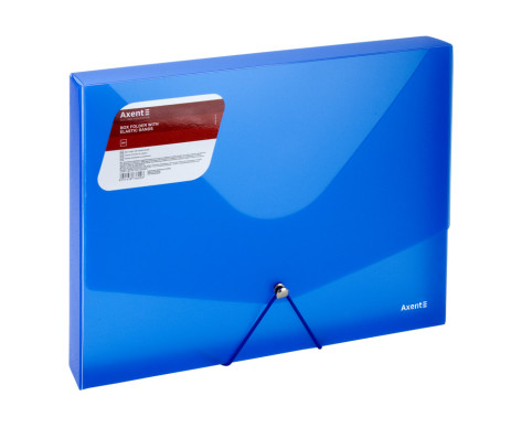 Folder on rubber bands A4 blue 3384