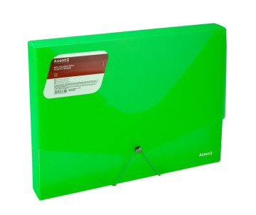 Folder on rubber bands A4 green 3382