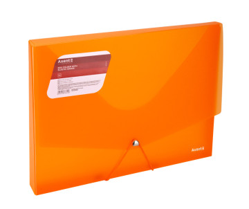 Folder on rubber bands A4 orange 3383