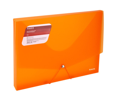 Folder on rubber bands A4 orange 3383