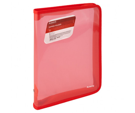 B5 zipper folder red 3532