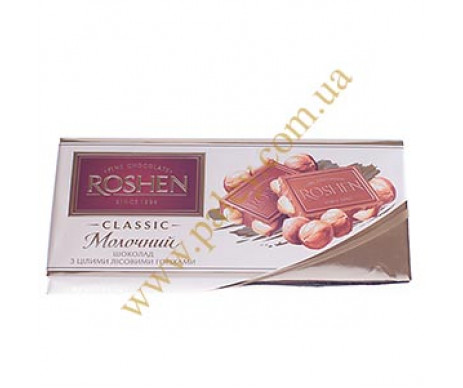 Chocolate Roshen milk with nuts 80435