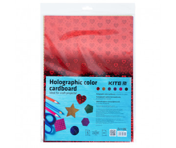 Cardboard holograph 6 sh/6 A4 Kite 25556