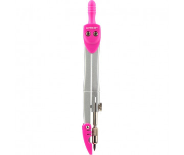 Compass in a pink PVC case 6455