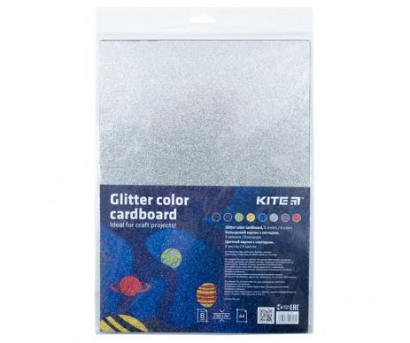 Cardboard with glitter 8 sh A4 Kite 25557