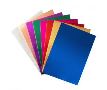 Color metallized paper 8 sheets/8 col A4