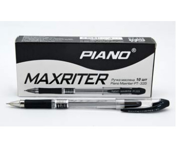 Ручка шариковая масляная Piano Maxriter PT-335 черная 