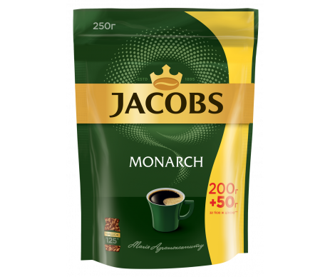 Кофе раствор. Jacobs Monarch, 250г пакет