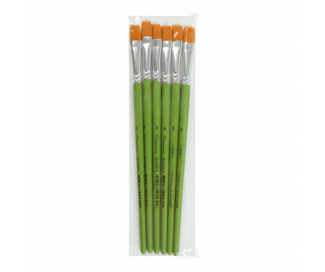Synthetic brush flat 8