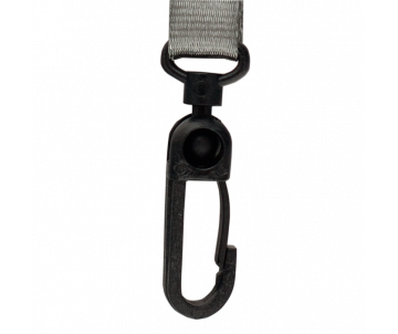 Cord with carabiner, grey BM-5425-09