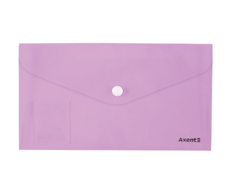 Envelope folder on button DL lilac 3619
