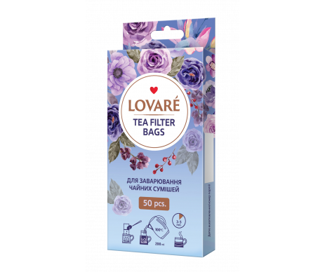 Tea filter bags 50 pieces LOVARE 28604