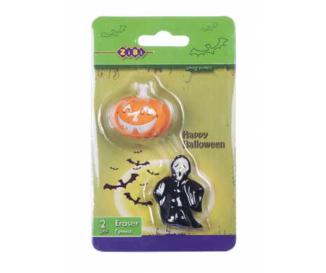 Gum curly Halloween pumpkin and Ghost ZiBi