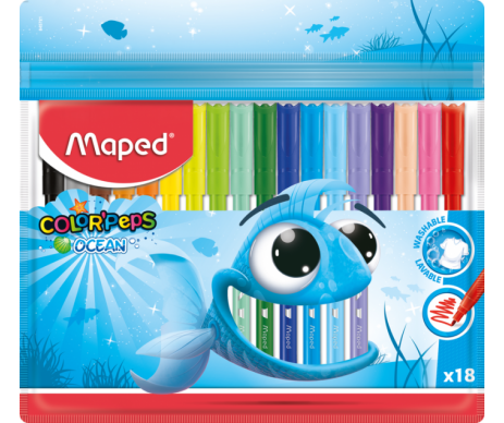 Фломастеры COLOR PEPS Ocean, 18 цв.
