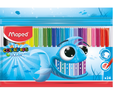 The markers are COLOR PEPS Ocean, 24 Col.