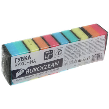 Губки кухонные 10 шт, BuroClean 10200201