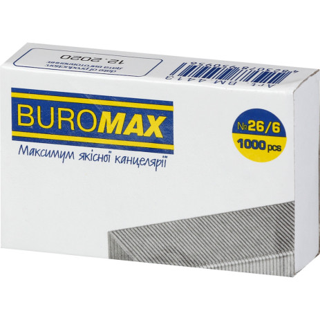 Скобы №26/6 1000 шт ЛЮКС BM-4413,BM.4413