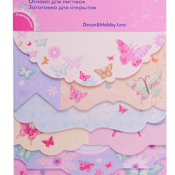 Card base Butterfly 10.2*15.3 cm 23024