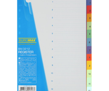 Divider A4 digital 12P BM-3212