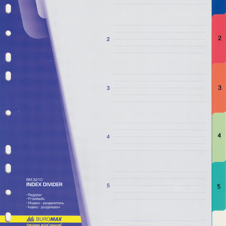 Index-divider d/a register 6 POS BM-3210,BM.3210