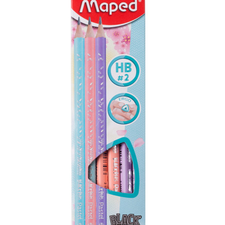 Олівець BLACK PEPS HB з гумкою MP.851730,MP.851730