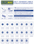 Self-adhesive paper 1 piece 210x297 1157,BM.2810