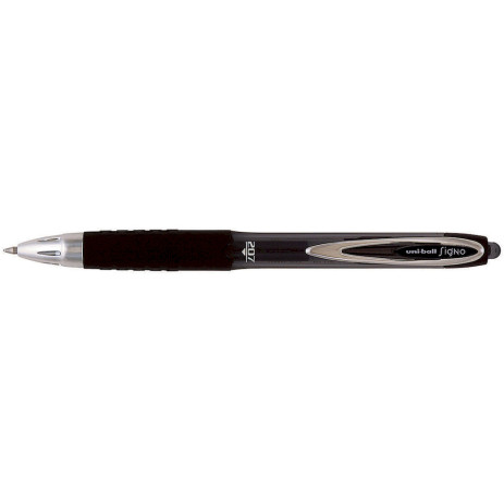 Ручка гелева автомат Signo 207 чорна 18087,UMN-207.Black