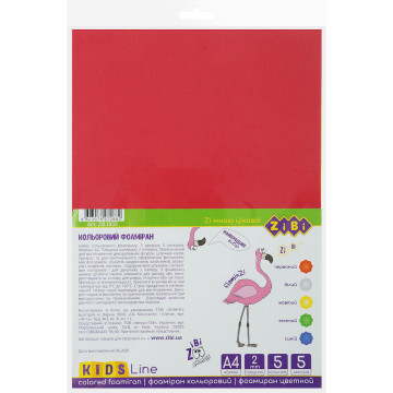 Foam color A4 5 l -5 count ZB 1833 