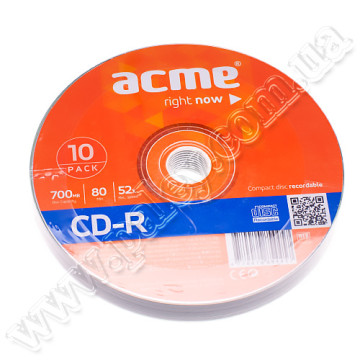 Диск CD-R  Acme Cake 10шт.