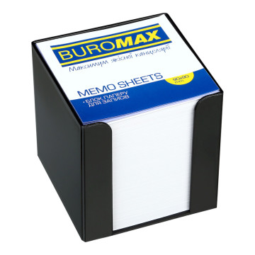 Box with paper 90x90 black BM-2290-01