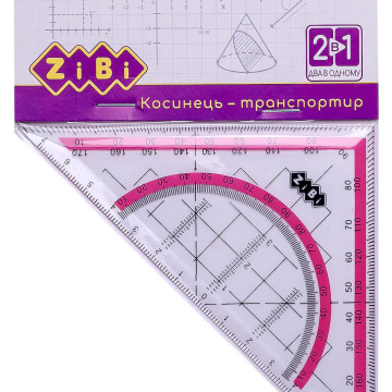 Косинець 2 в 1, рожева ZB-5623-10