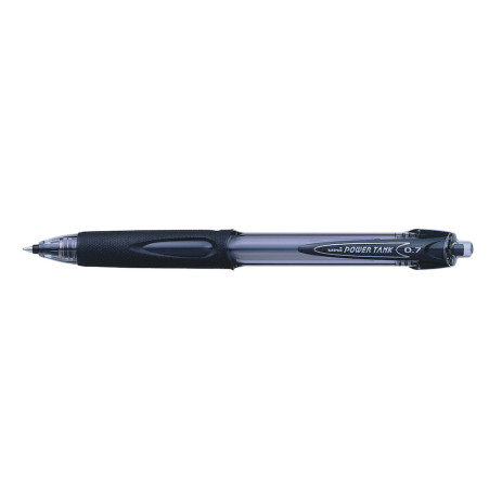 Ручка кулькова автоматична uni POWER TANK 0.7 мм чорна,SN-227.Black