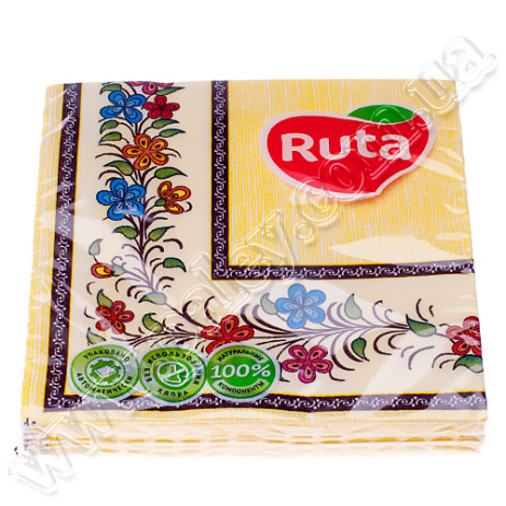 Салфетки 18л 2-шаровые 33*33 РУТА Этничн.,ф