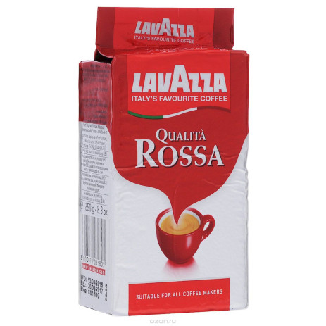 Coffee Qualita Rossa 250g ground coffee,prpl.35805