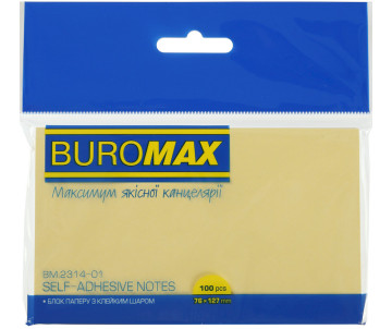 Блок з клейким шаром 76x127 BM-2314-01