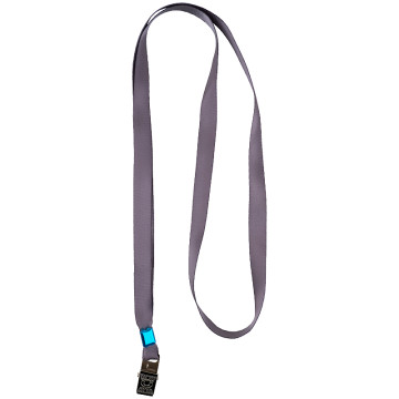 Badge cord with met clip gray 6530