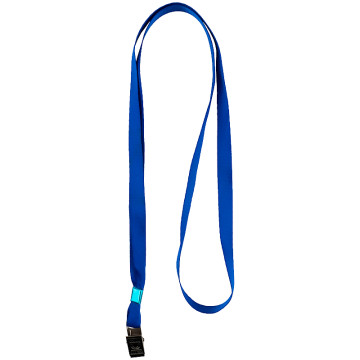Badge lanyard with met clip blue 6529 