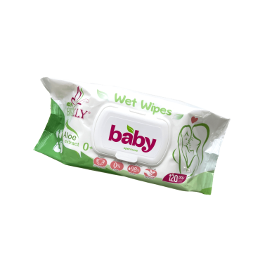 Салфетки влажные 120шт BIOLLY