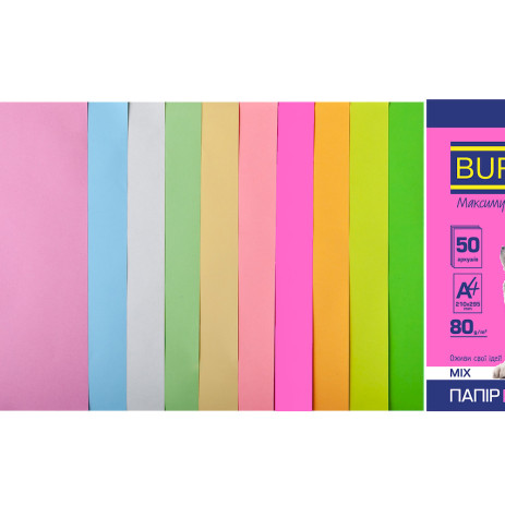 Paper color set 10 color A4 50 sheet
