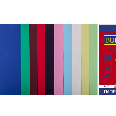 Paper color set A4 10col 50 sheets