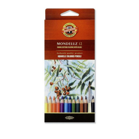 Pencils aquar color Mondeluz 12 pcs 2963,3716012001KS