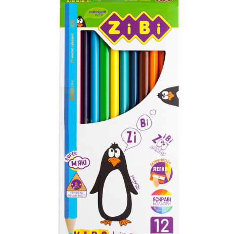 Colored pencils 12 color KIDS LINE 99911,ZB.2414
