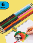 Colored pencils KIDS LINE 6 piece 99915,ZB.2462