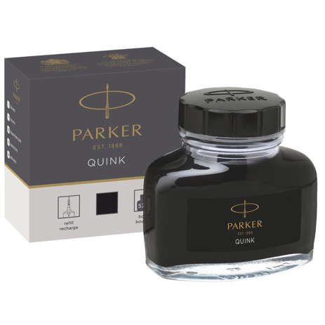 Чернило Parker Quink 57 мл черное,11 010BK