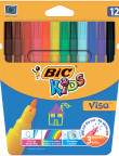 Фломастеры 12 цветов Kидс Виза 880 BIC,bc888695