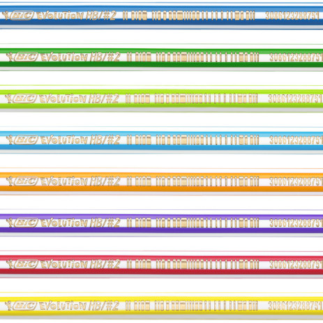 Олівець Єволюшн Стріпс з гумкою BIC,bc8960342