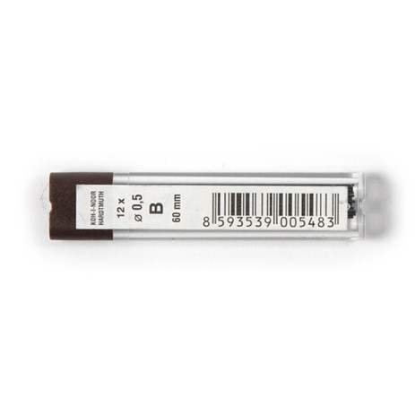 Грифелі для олівців KOH-I-NOOR 0.5 мм B,4152.B