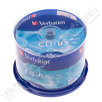 Диск CD-R  Verbatim box 50 шт.