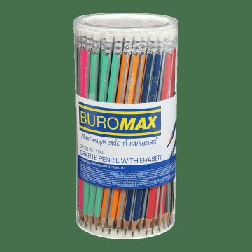 HB pencil with eraser SILVER BM 8510-100