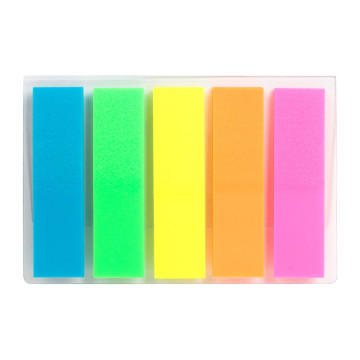 Bookmark neon 5 colors 125 pcs 1114